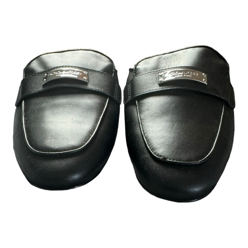 COACH Shea Black Leather Mules Slides Size 9.5 - Picture 4 of 11